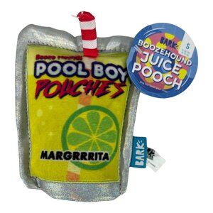 Bark box Dog Toy Boozehound Juice Pouch Squeaker Krinkle Size S